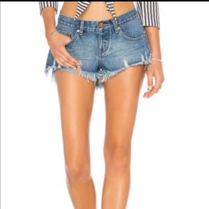 Denim shorts